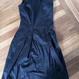 Prada Black Sleeveless Fit-and-Flare Dress